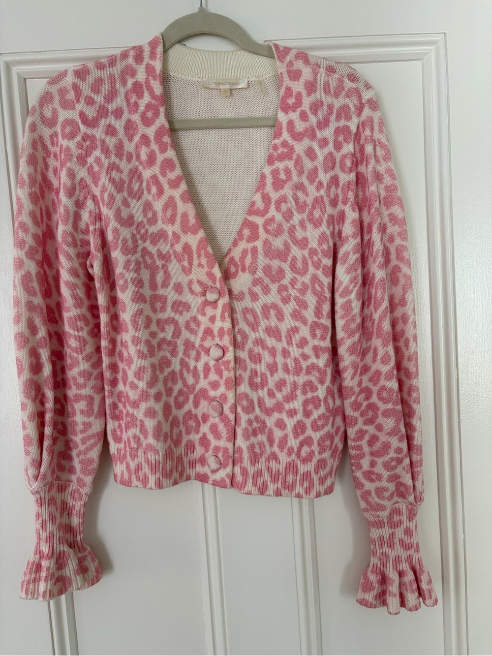 Loveskackfancy Pink Leopard Cardigan  XS
